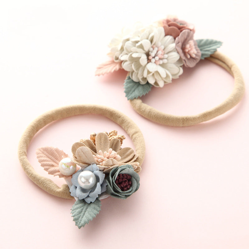 Floral Headband, Infant/ Toddler Woodland Style