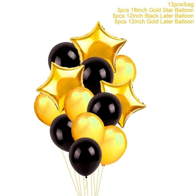 Black and Gold Birthday Party Decor - Customize for any age