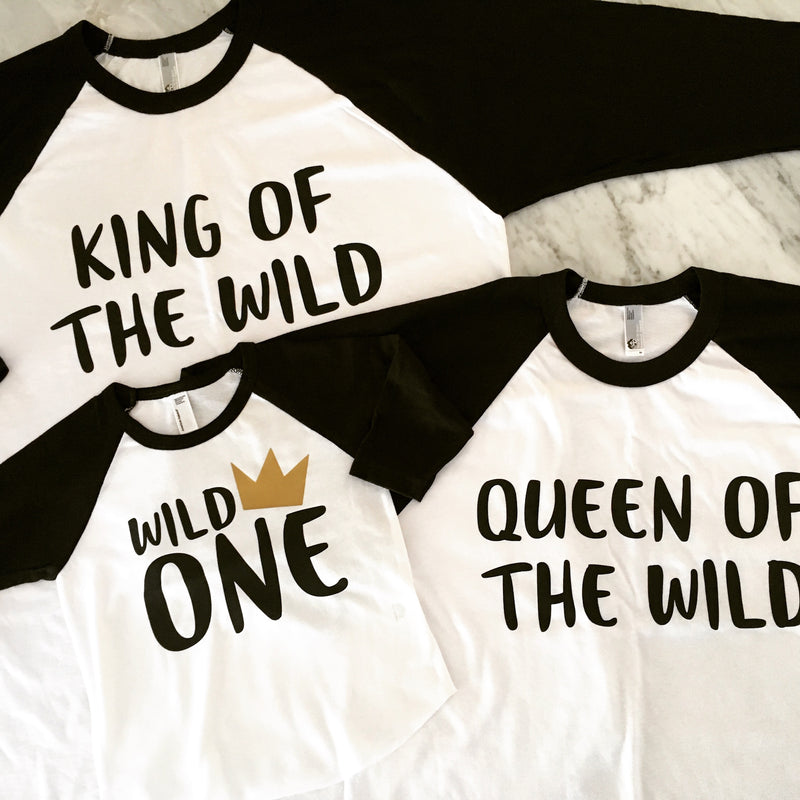 King of the Wild, Queen of the Wild, Wild One Birthday Shirt, First Birthday Shirt