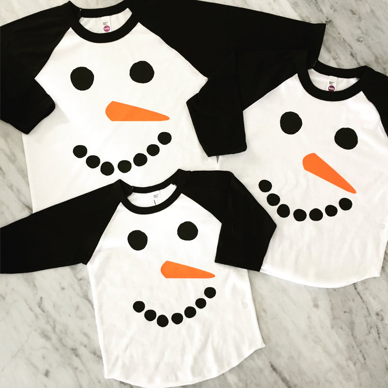 Kids Snowman Shirt, Kids Christmas Shirt, Matching Family Shirts, Snowman Shirt