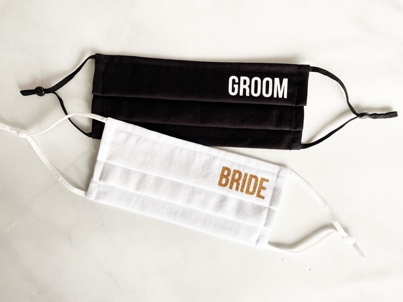 Bride And Groom Face Masks