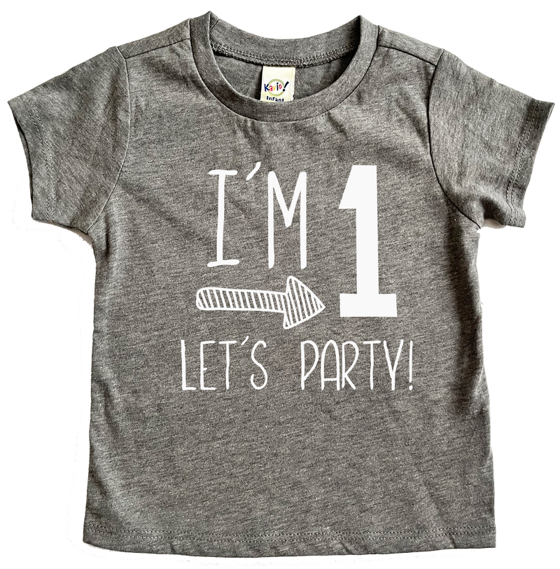 Im 1 Let's Party 1st Birthday T-shirt, First Birthday Shirt