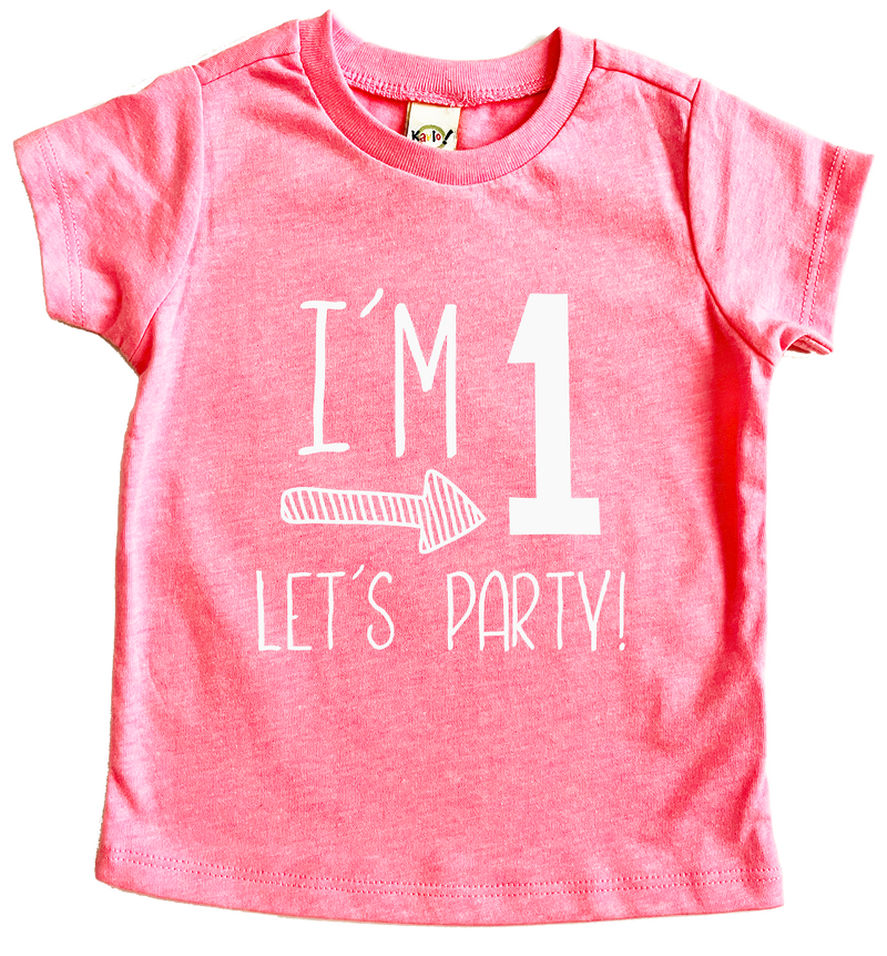 Im 1 Let's Party 1st Birthday T-shirt, First Birthday Shirt