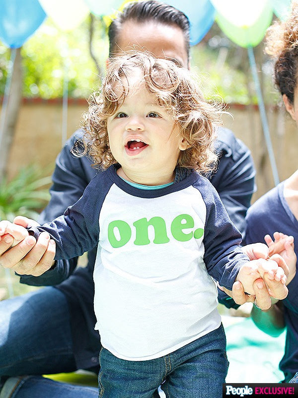 First Birthday Shirt, featured on PEOPLE online for actress Sherri Saum twins birthday