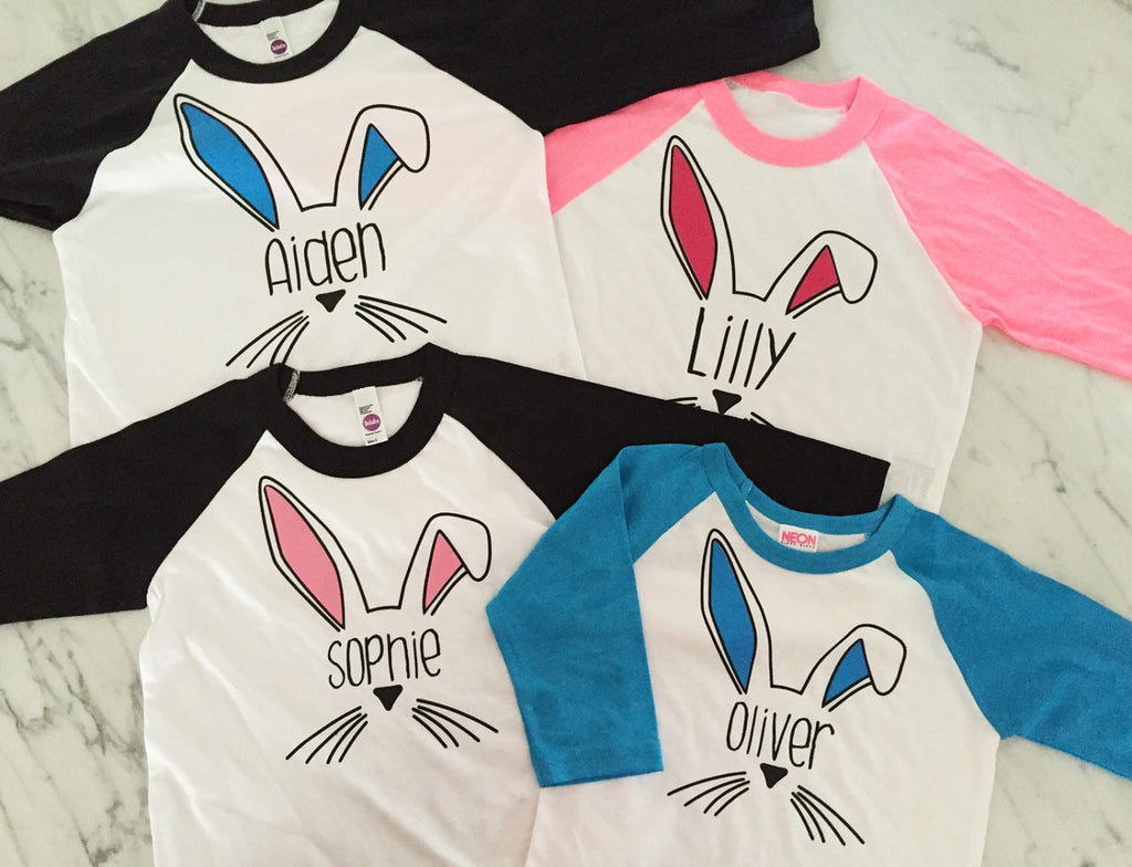 easter bunny, personalized easter shirt, kids easter shirt