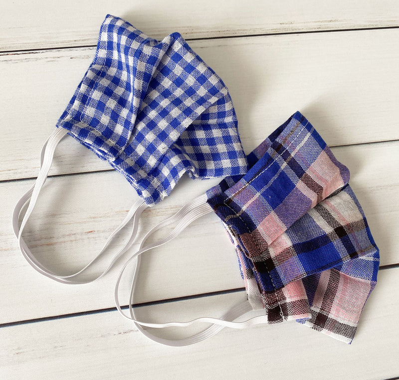 Fall Plaid Face Mask - Lightweight and Breathable